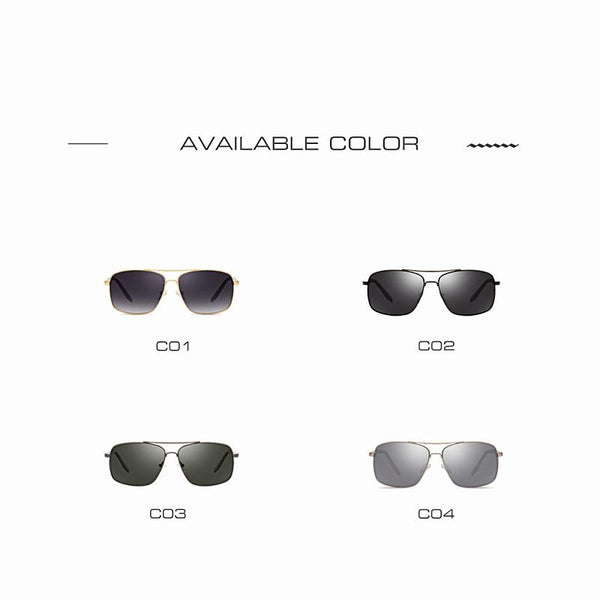 Double Bridge Men's Polarized Sunglasses