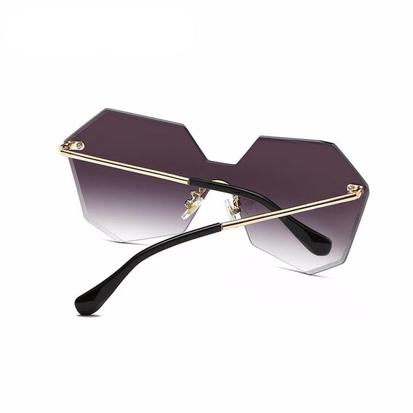 Luxury Rimless Gradient Lenses Women's Sunglasses