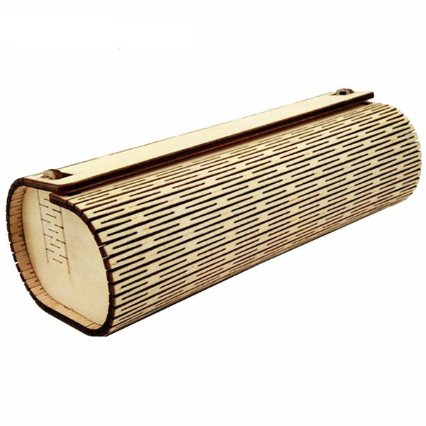 Handmade Natural Bamboo Cylinder Glasses Case