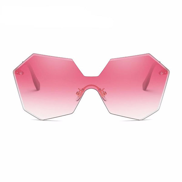 Luxury Rimless Gradient Lenses Women's Sunglasses