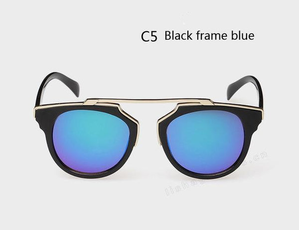 Retro Mirror Women''s Cat Eye Sunglasses