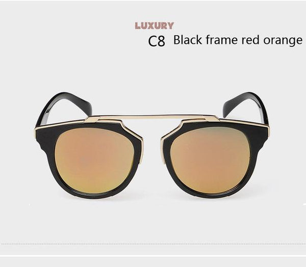 Retro Mirror Women''s Cat Eye Sunglasses