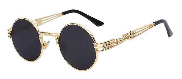 Metal Wrap Round Men's Sunglasses
