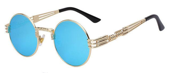 Metal Wrap Round Men's Sunglasses