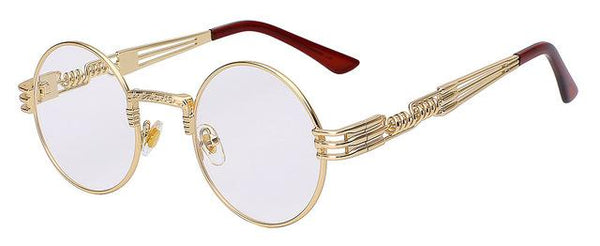 Metal Wrap Round Men's Sunglasses