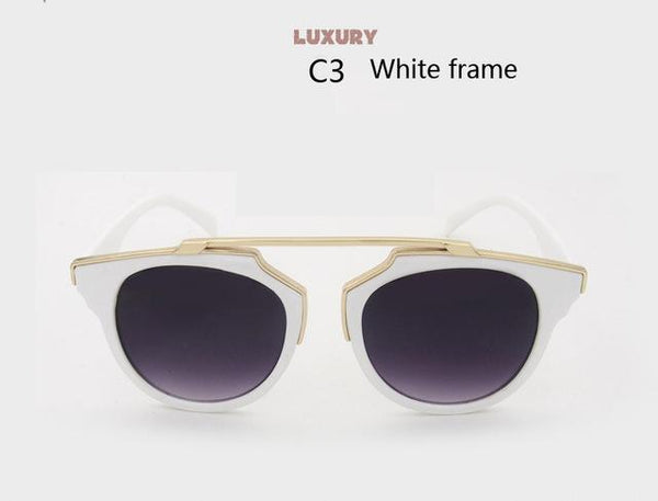 Retro Mirror Women''s Cat Eye Sunglasses